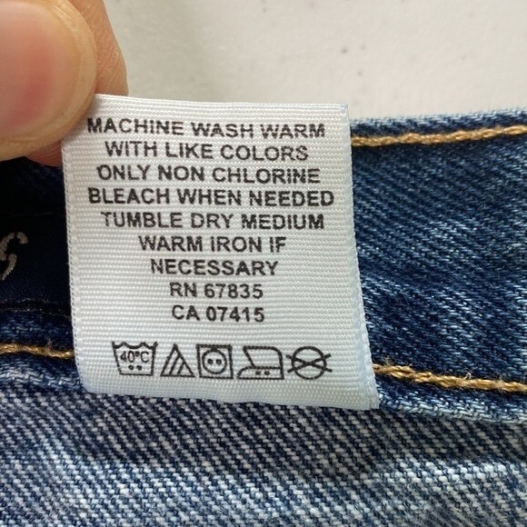 Nautica Classic High Rise Straight Leg Jeans 100% Cotton Rigid Med. Wash Work - Picture 9 of 16